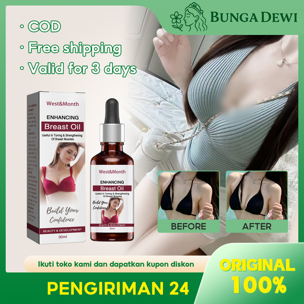 West&Month Minyak Esensial Payudara 30ml Minyak Esensial Untuk Payudara Minyak Esensial Untuk Mengen