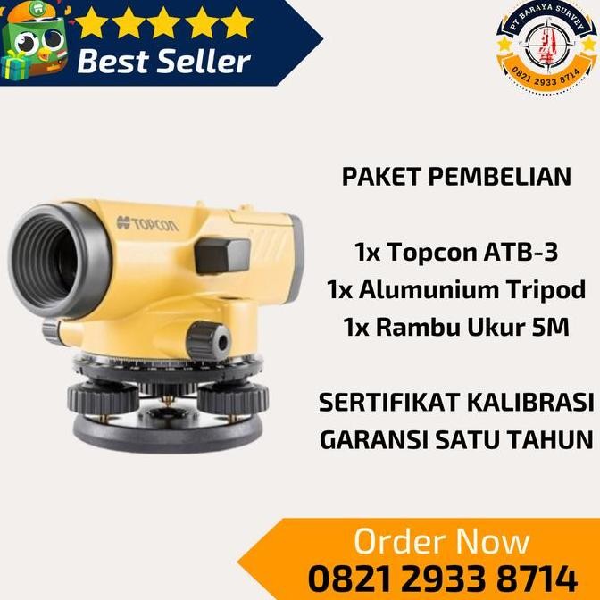 Hits Autolevel Topcon Atb3 / Auto Level Topcon Atb-3 / Waterpas At-B3