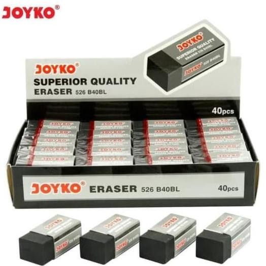 

Be09 Penghapus Stip Kecil Joyko Hitam / Putih Eb 40 [Pack- 40 Pcs] Be09