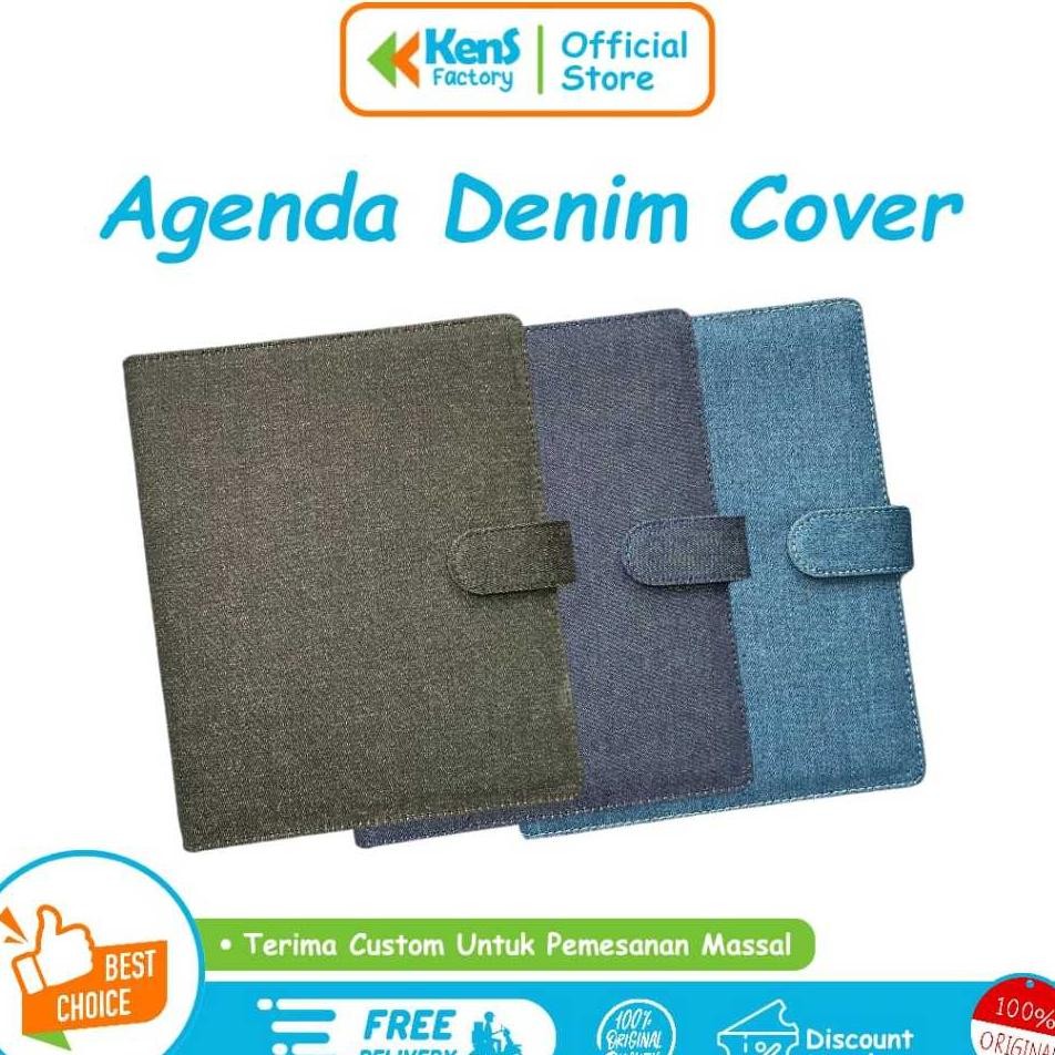 

Binder Denim Bahan Denim Ukuran A5 20 Ring