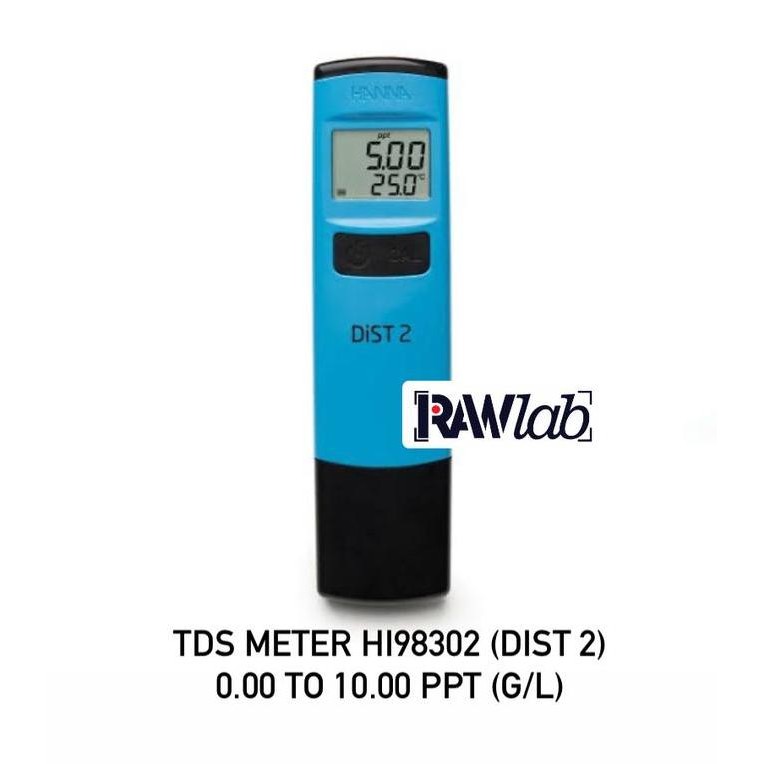 HI98302 DIST 2 HANNA INSTRUMENTS TDS METER POCKET ORIGINAL DAN TERPERCAYA