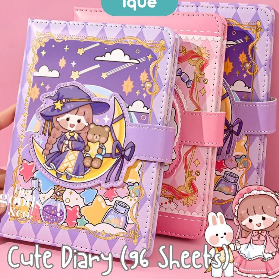 

Cute Diary Journal Korea Style Binder Diary Set Lengkap Kertas A6 Buku Catatan Harian Notebook