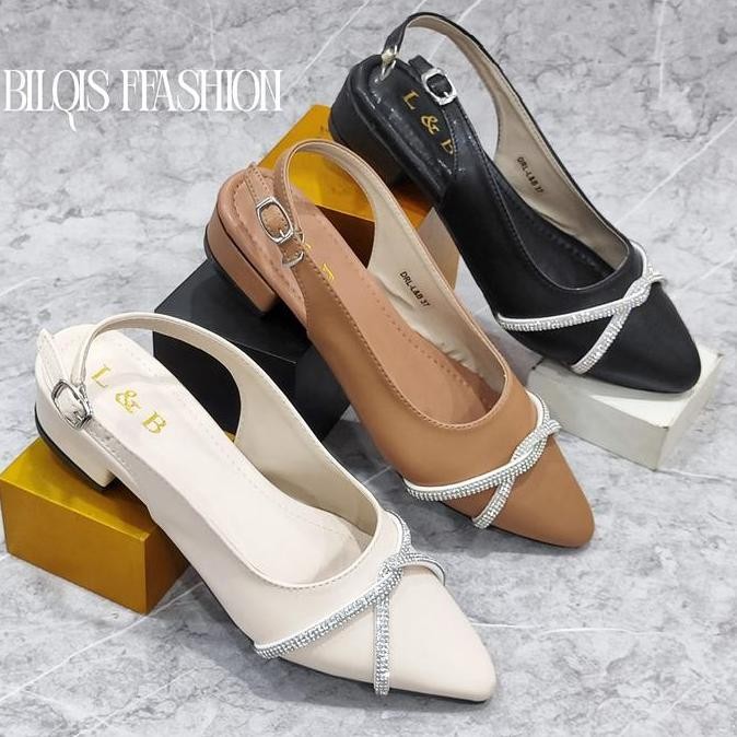 

Sandal Wanita Termurah hak 3 cm L&b (PERMATA KAIT) CS