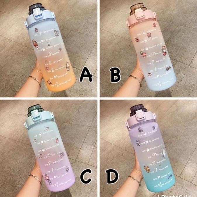 Botol Minum / Botol Kekinian Rainbow 2 Liter