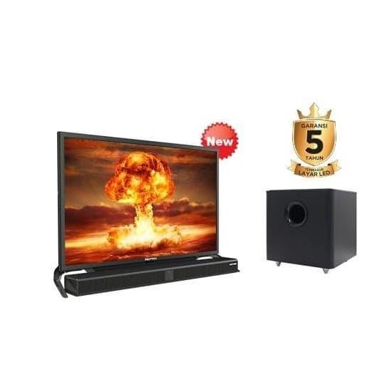 TERMURAH - Led Tv 32 Inch Polytron Free SoundBar Type: 32B1550 (Khusus Medan)