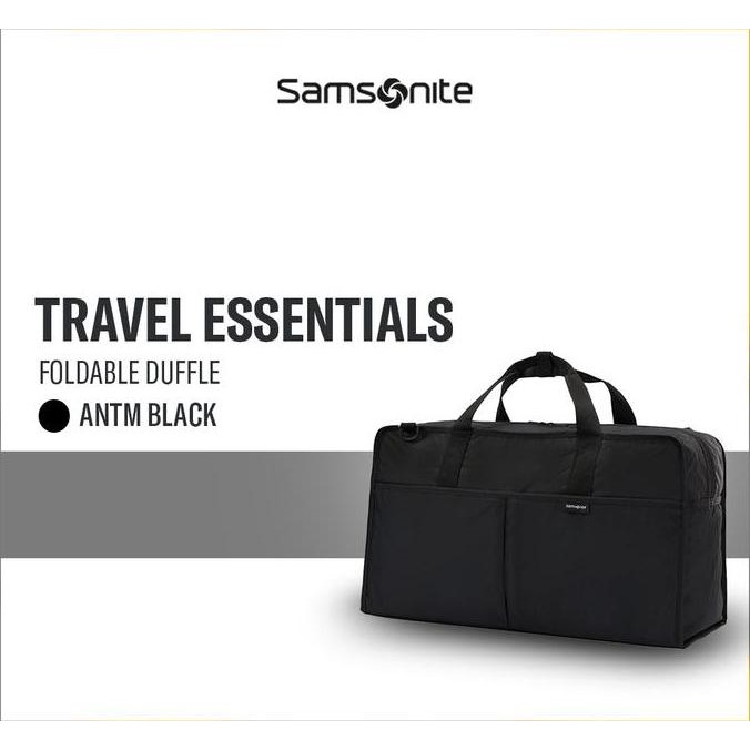 PROMO DISKON - Samsonite Travel Essentials Foldable Duffle - Antm Black