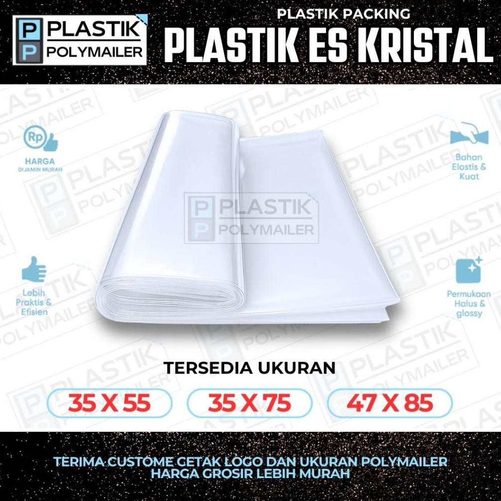 Plastik Es Batu/ Plastik Es Kristal 1 Pack = 1 KG Bahan PE ORI / Kantong Plastik Es / Kantong Plasti
