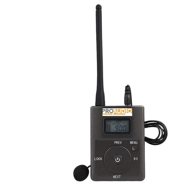 Proaudio Transmitter Fm Radio Portable Microphone Tour Guide Sistem