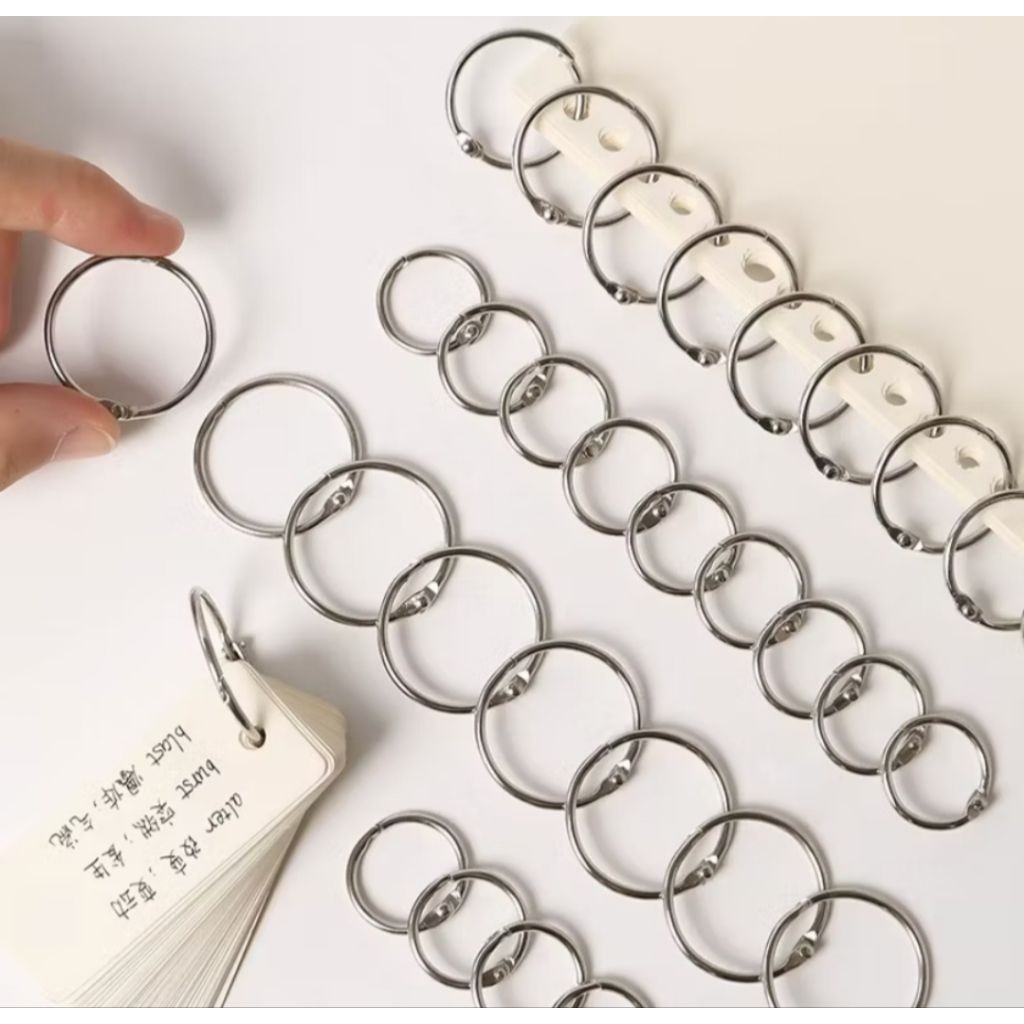 

35 mm Ring Binder Buku Buka Tutup Ring Besi Card Ring
