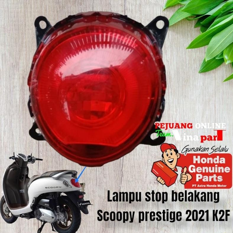 STOP LAMP LAMPU STOP BELAKANG SCOOPY PRESTIGE NEW 2021 K2F ORIGINAL