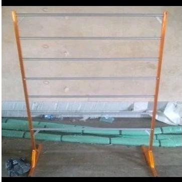 Termurah Rak Susun Display Jualan Kerudung Aluminium /Jilbab/Hijab/ Rak Gantung/Rak Display Kertas K