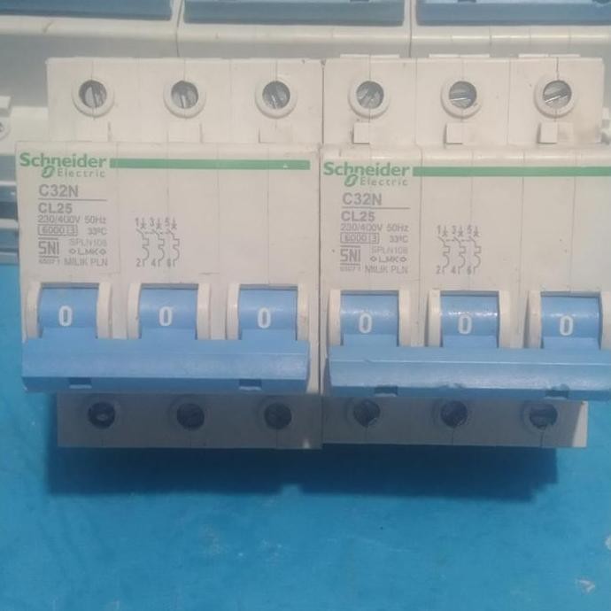 Bst Ready Mcb Schneider 25A 3P 3Phase Milik Pln Original Best Seller