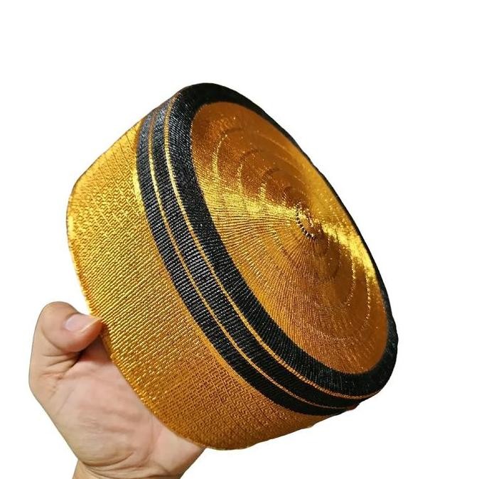 Songkok Recca Tembaga Halus Kualitas No.1 - Anyaman Serat Pelepah Pohon Lontar dan Kawat Tembaga Hal