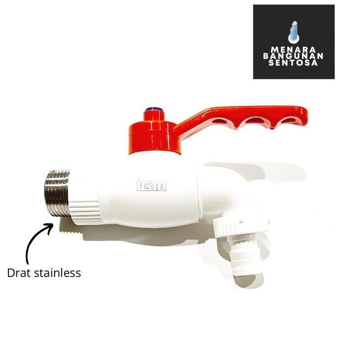 =+=+=+] Kran Tembok PVC Jumbo IGM 1/2" / Keran Air Taman