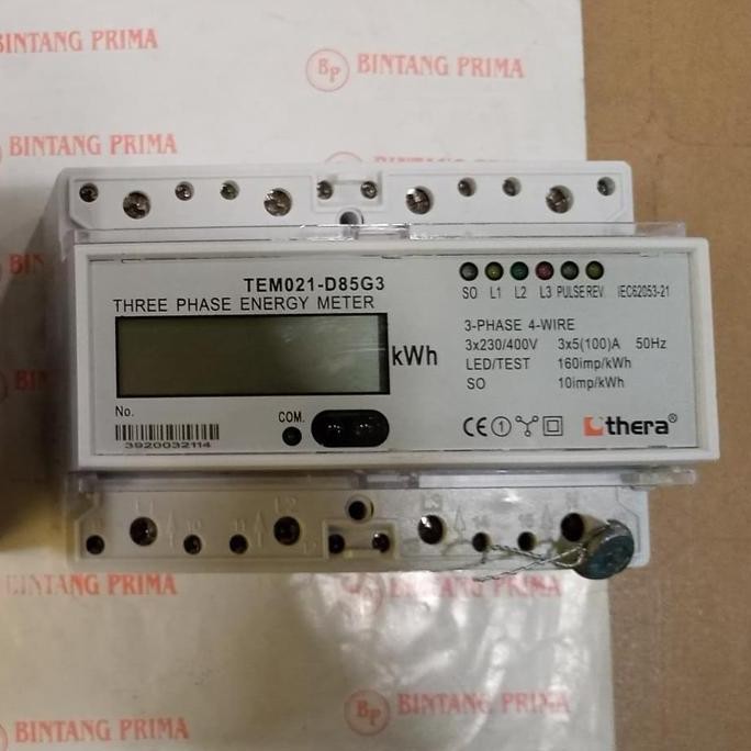 Bst Ready Kwh Meter / Kwh Listrik Digital 3Phase 5(100)A Tem021-D85G3 Thera Best Seller