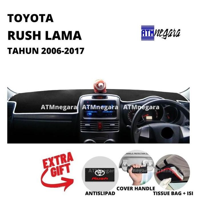 Promo Cover Dashboard Mobil Rush Lama Tahun 2006-2017 Aksesoris Alas Pelindung Dasbor Premium COD