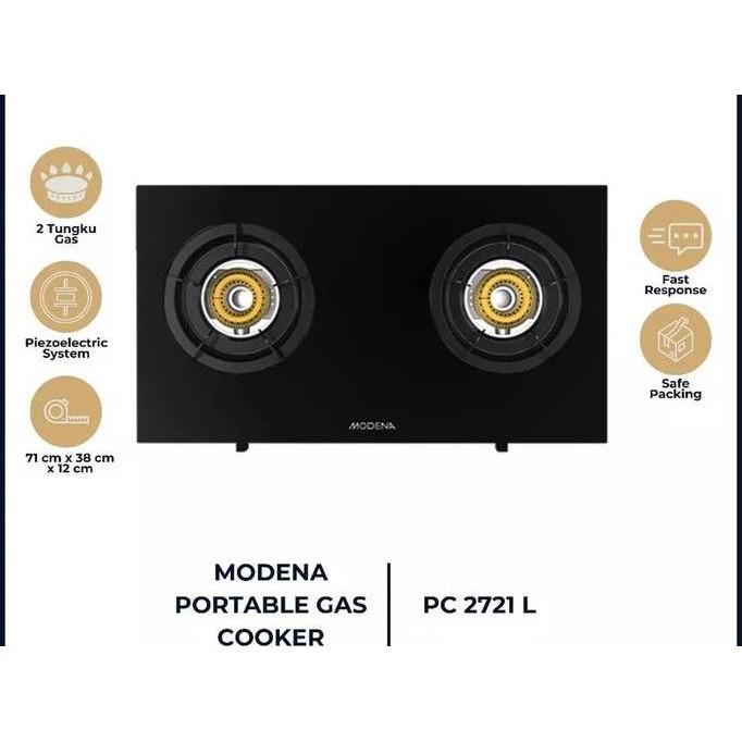 MODENA PC2721LD kompor gas hob giusto 2 tungku portable