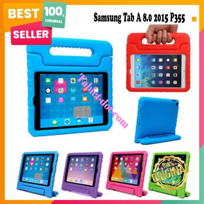 TERBARU - Samsung Tab A 8.0 2015 P355 Soft Case Cover Casing Case Handle Kids
