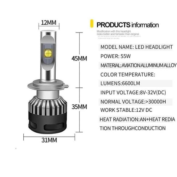 Murah Premium Led Chips Cree Xhp-70 110W & 13200 Lumen Lampu Mobil H11 White