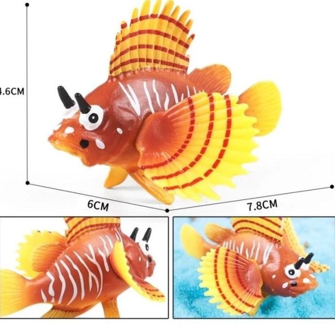 Mainan Ikan Lionfish / Figur Lionfish