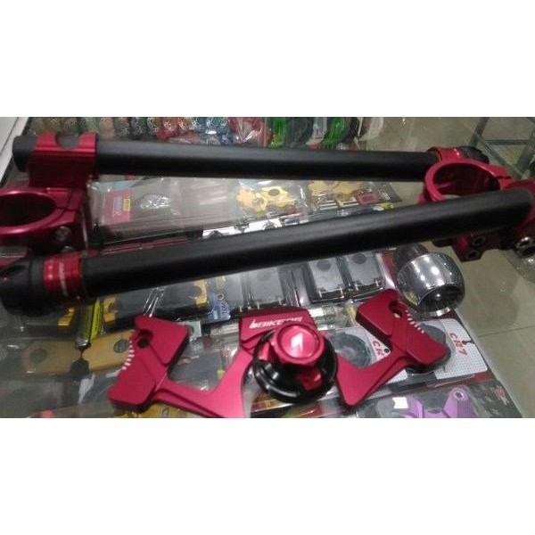 (Promo) Stang Jepit Bikers Ninja 250 Fi Ninja 250 Karbu Stang Jepit Set Biker Bestseller