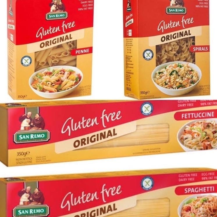

Gluten Free San Remo Pasta Spaghetti Fettucine Spiral Penne 350G