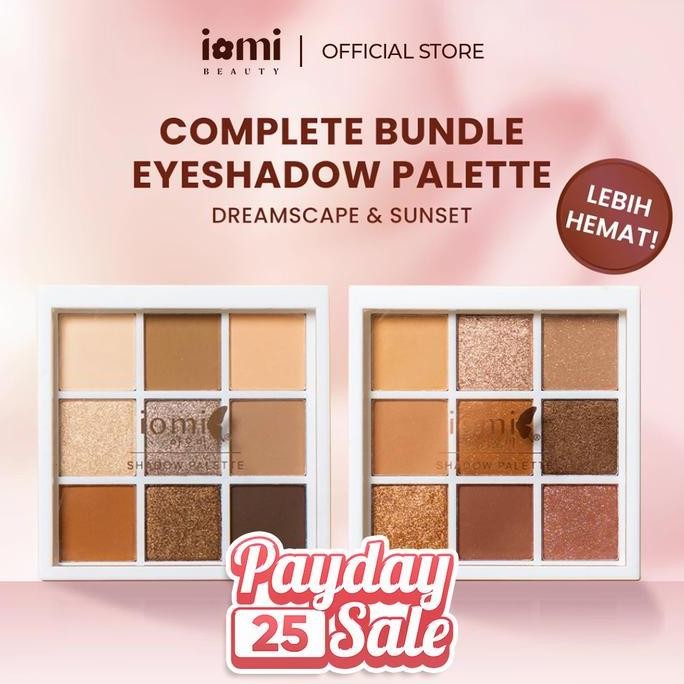 BEBAS ONGKIR - IOMI Special Bundle 2pcs Eyeshadow Palette (Dreamscape & Sunset)