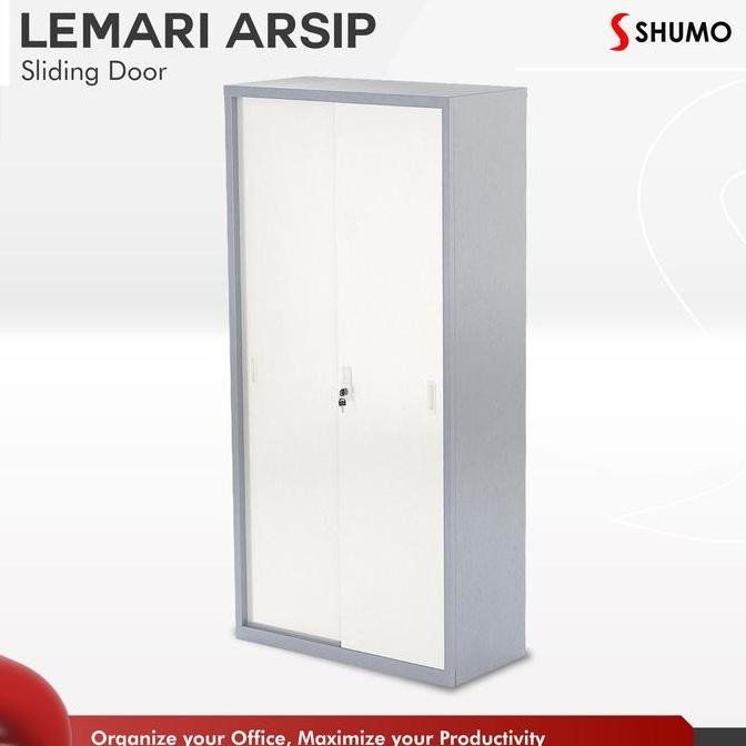 Lemari Arsip Besi 2 Pintu Sliding Besi|Kantor File|Sleding Geser