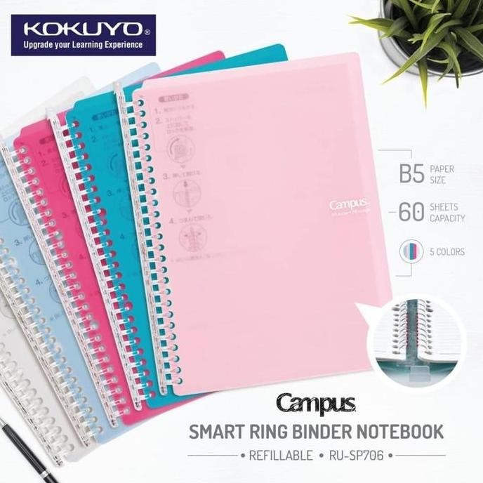 

TERBARU - Kokuyo Smart Ring Binder muat 100 lembar L-SP706