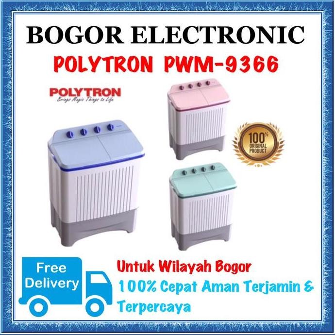 TERBARU - MESIN CUCI POLYTRON 8KG | MESIN CUCI POLYTRON | PWM8366 | PWM 8366