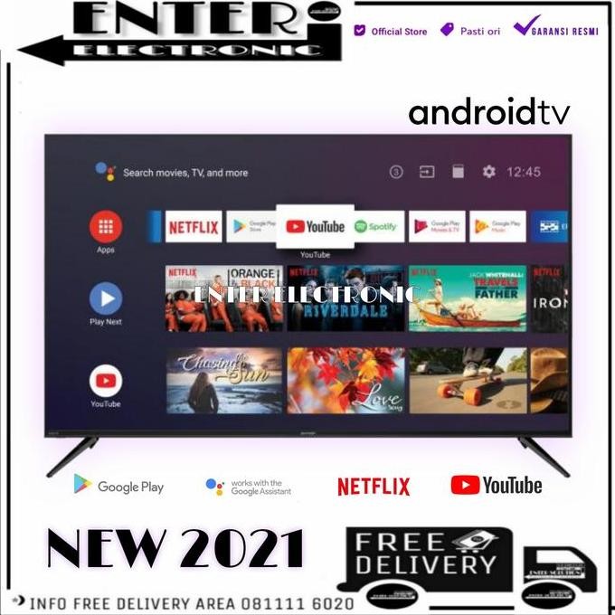 SHARP LED 4TC70CK3X - SMART ANDROID TV 70 INCH UHD 4K HDR 4T C70CK3X