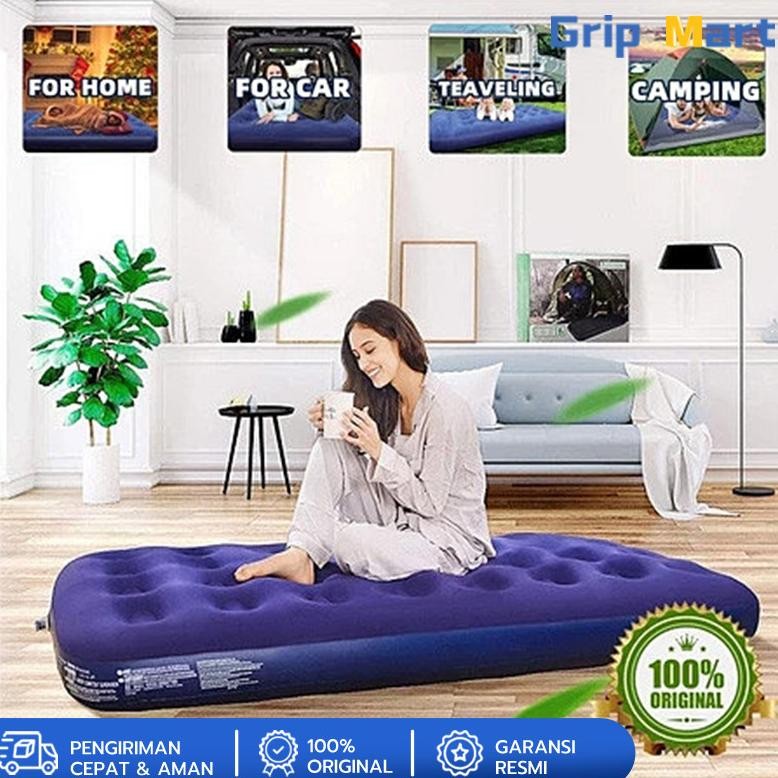 Kasur Angin Double / Air Bed Double Kasur Angin Bestway + pompa manual Bestway Paket Kasur Angin Dou