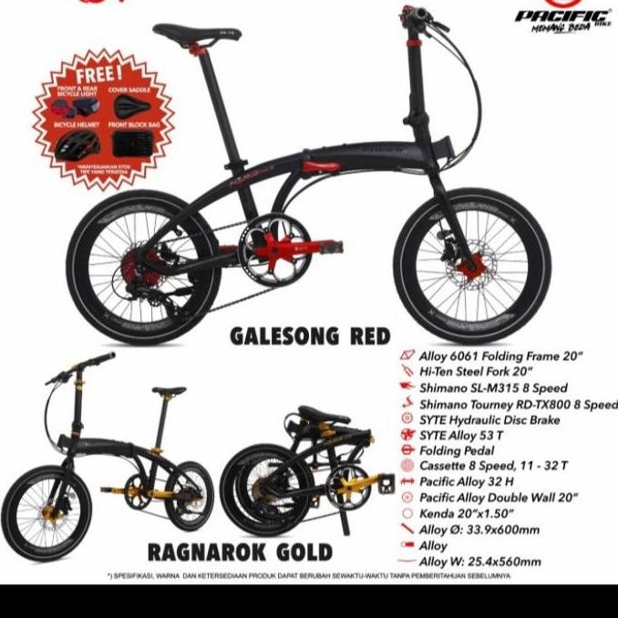 TERMURAH - sepeda lipat pacific noris pro x 20 inch