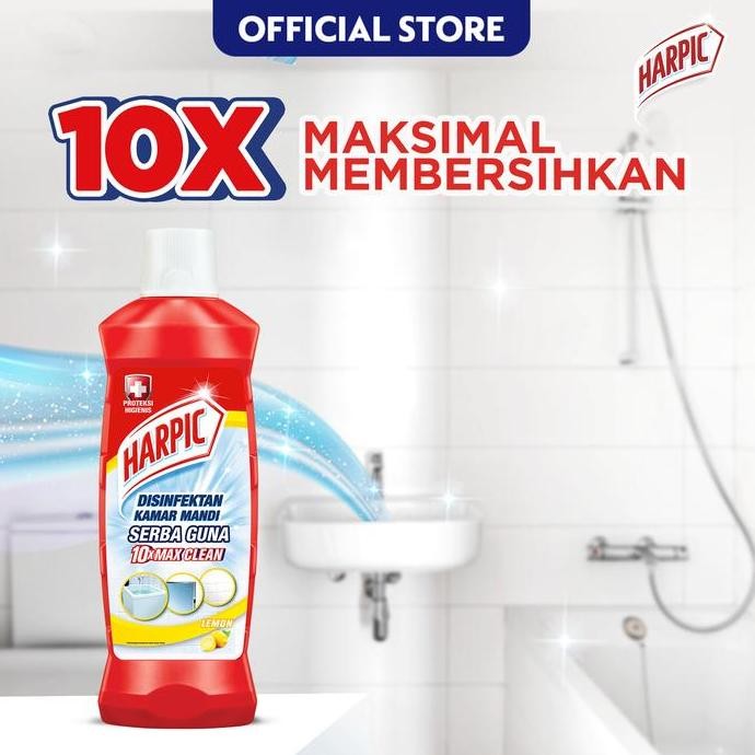 Harpic Pembersih Kamar Mandi 450ml x3 - Cairan Pembersih Toilet Cleaner Pembersih Kamar Mandi & Pemb
