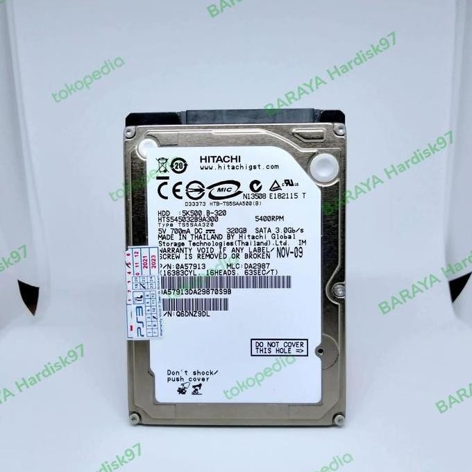 NEW Hardisk 320GB Laptop Hitachi Harddisk Internal 2.5 sata