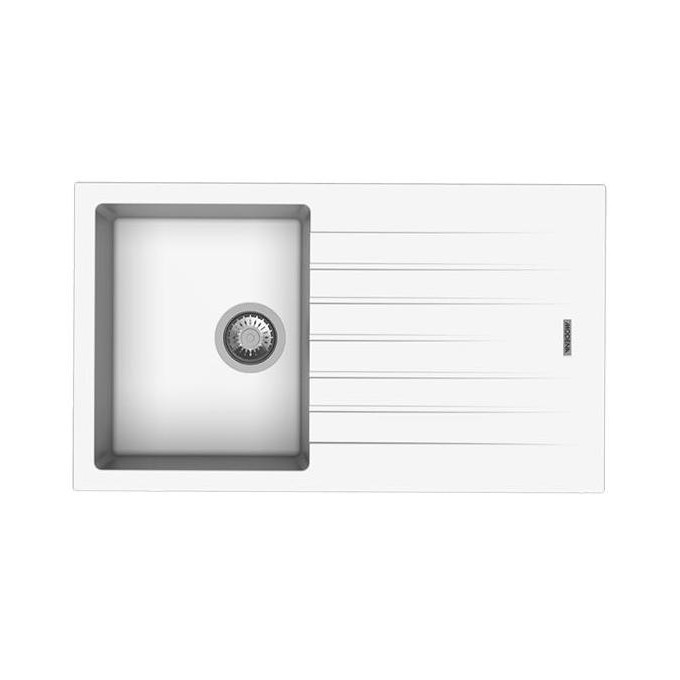 TERMURAH - MODENA KS9101FWP SINK / WASTAFEL DAPUR MAGGIORE QUARTZ GRANITE PUTIH