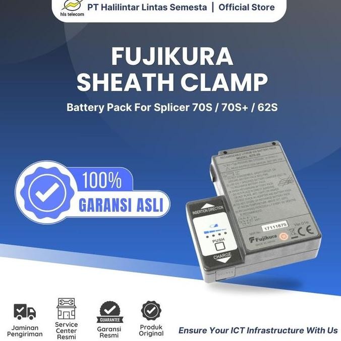 Fujikura Battery BTR-09A | Baterai untuk  Splicer Fujikura 70S/70S+/61S/62S