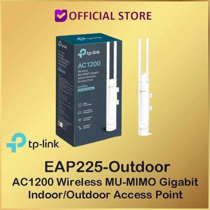 Tp-Link EAP225-OUTDOOR AC1200 Wireless MU-MIMO Gigabit Indoor/Outdoor