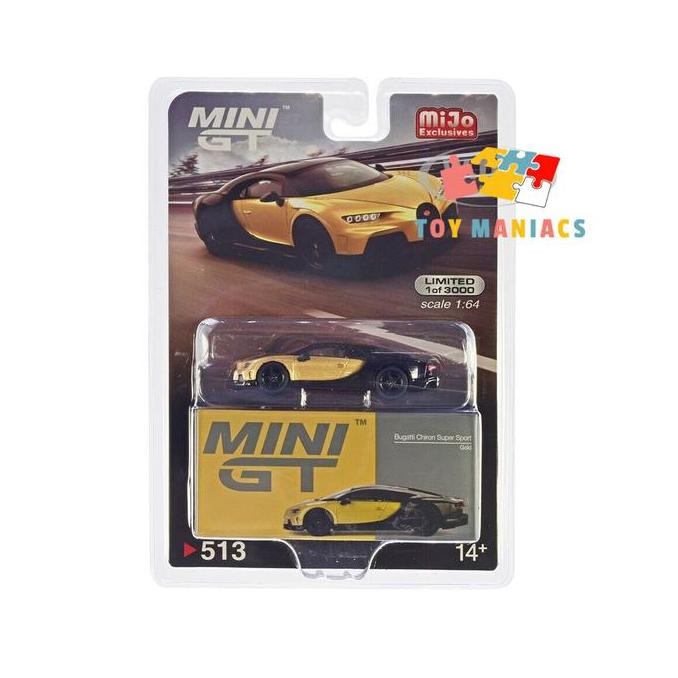 Mini GT 1:64 Bugatti Chiron Super Sport Gold MGT00513-MJ