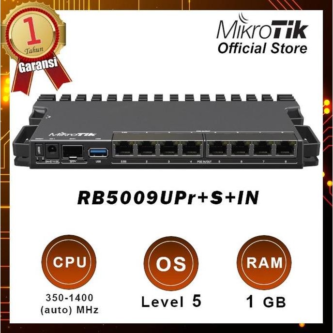 TERLARIS - MikroTik RB5009UPr+S+IN RB5009 5009UPr router