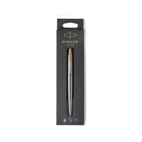 

Parker Jotter Hangsell Stainless Steel Gold Trim Ballpoint Blue Ink