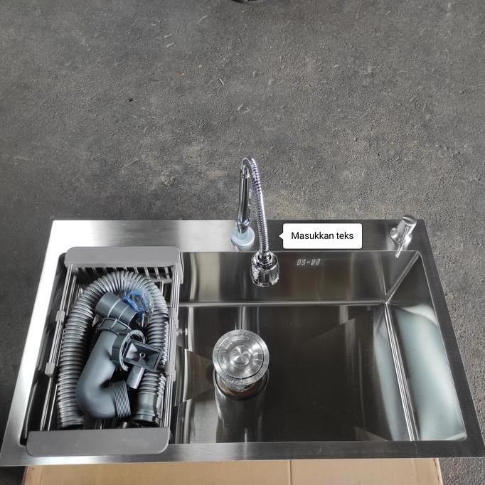 TERLARIS - murah bak cuci piring7545 komplit/bak cuci piring sus 304