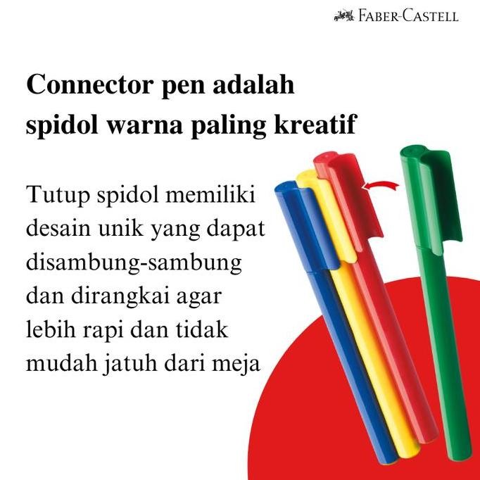

NEW Faber-Castell Spidol Warna Anak Kreatif Connector Pen Set 60 Warna