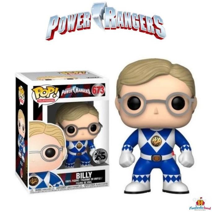 FunkoPOPTelevison Power Rangers - Billy Unmasked Blue Ranger #673