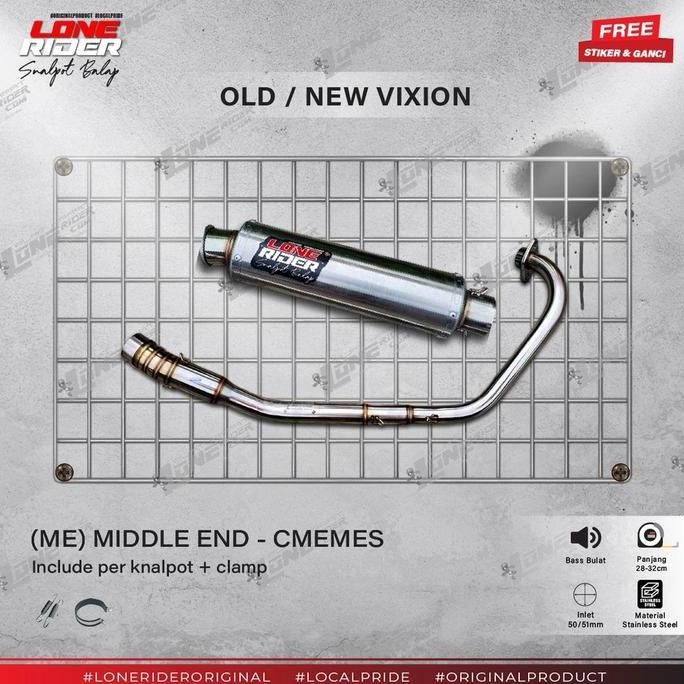 Lone Rider ( ME ) Middle End Series Old New Vixion R15 (Original)