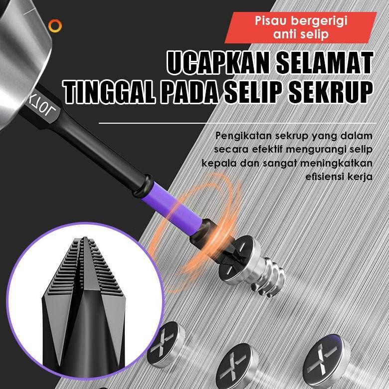 Fx-45 Phk Set 6 Buah/Set Obeng Benturan 25-150Mm Set Mata Obeng Silang Kekerasan Tinggi/Set Mata Obe