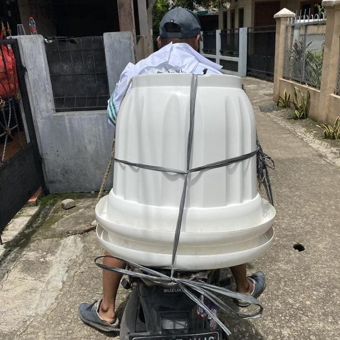 Pot 50 Cm Putih Jumbo Besar Untuk Tabulampot Termurah Di Pondok Gede