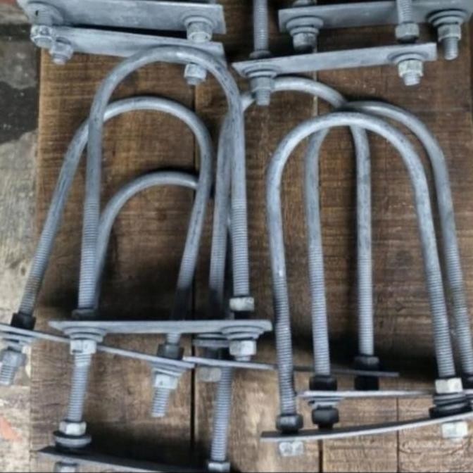 Bst Ready U Bolt Hdg 3" Besi 12Mm Plat 3Mm Best Seller