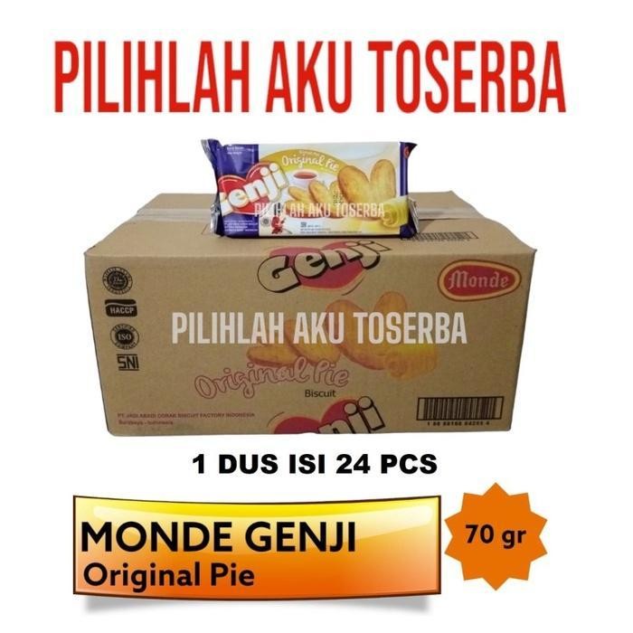 

Biskuit Monde Genji Original Pie - ( Harga 1 Dus Isi 24 Pcs ) Termurah Best Quality 100% Original