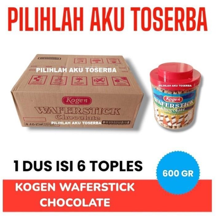 

Kogen Wafer Stick Chocolate Kemasan Toples - ( Harga 1 Dus ) New Best Quality 100% Original